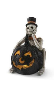 LED Skeleton & Jack O Lantern w/Timer