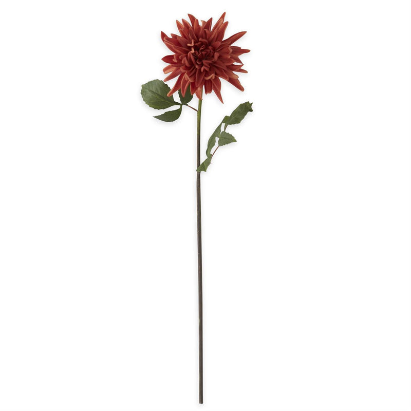 30 Inch Dark Orange Real Touch Mum Stem