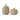 Light Brown Whitewashed Resin Pumpkin