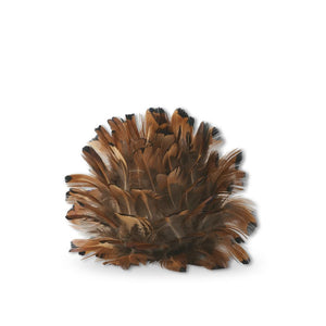 4in Rust Brown Feather Ball