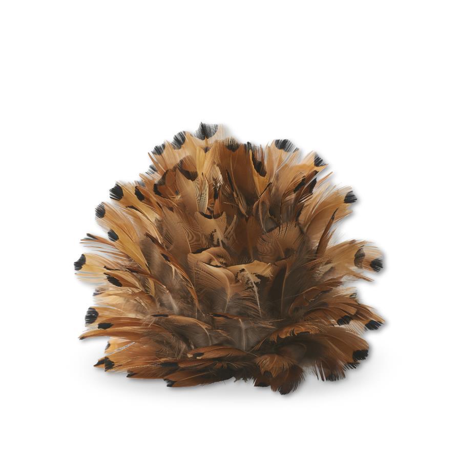 5in Rust Brown Feather Ball