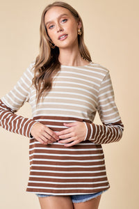 Copper Striped Top