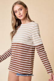 Copper Striped Top