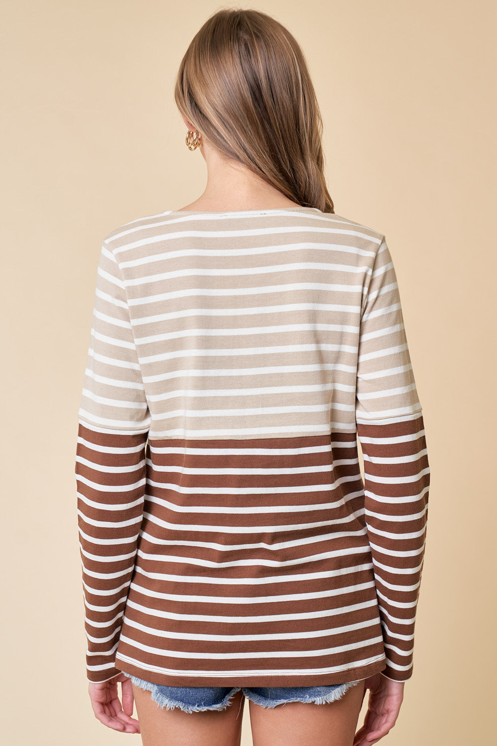 Copper Striped Top