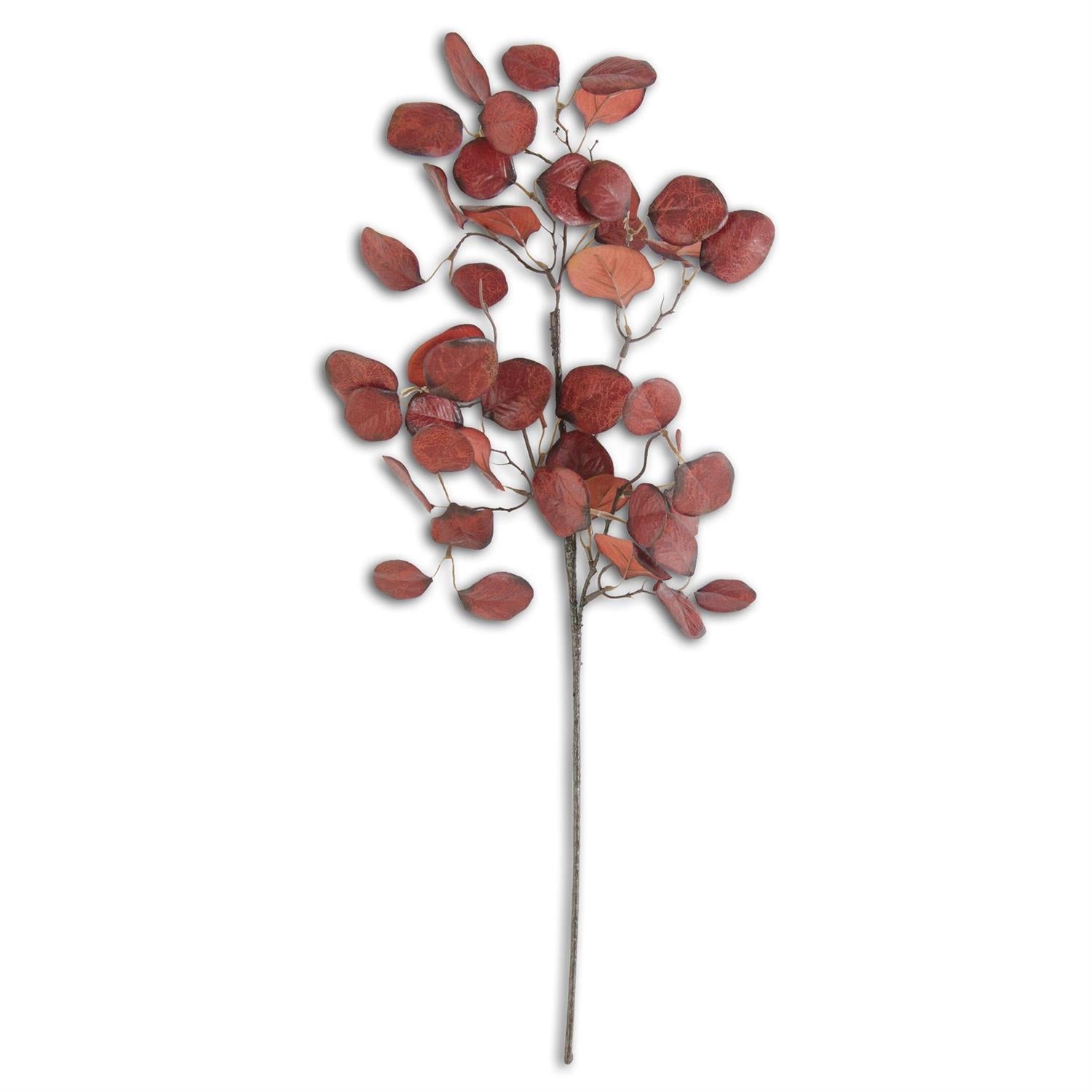 28 Inch Burgundy Gumdrop Eucalyptus Stem