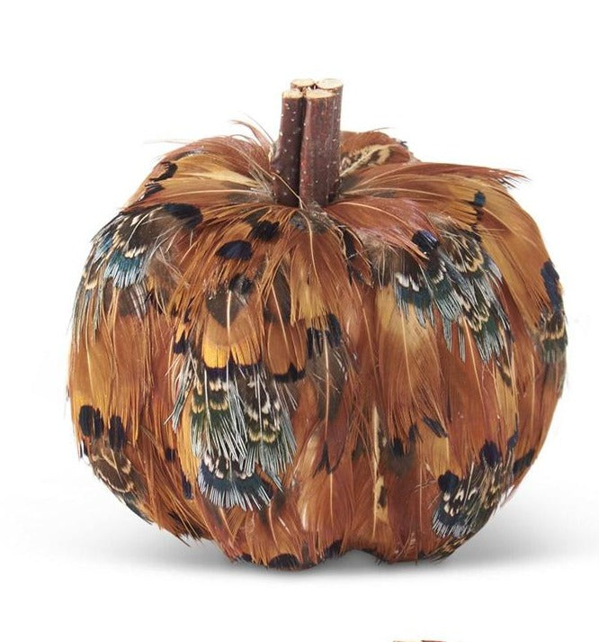 Assorted 3.25in Feather Pumpkin