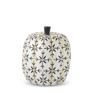 Large White & Black Star Patterned Pumpkins