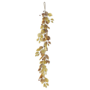 59 Inch Green Birch Leaves Garland