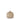 4 Inch Resin Faux Wood Bead Trim Pumpkin