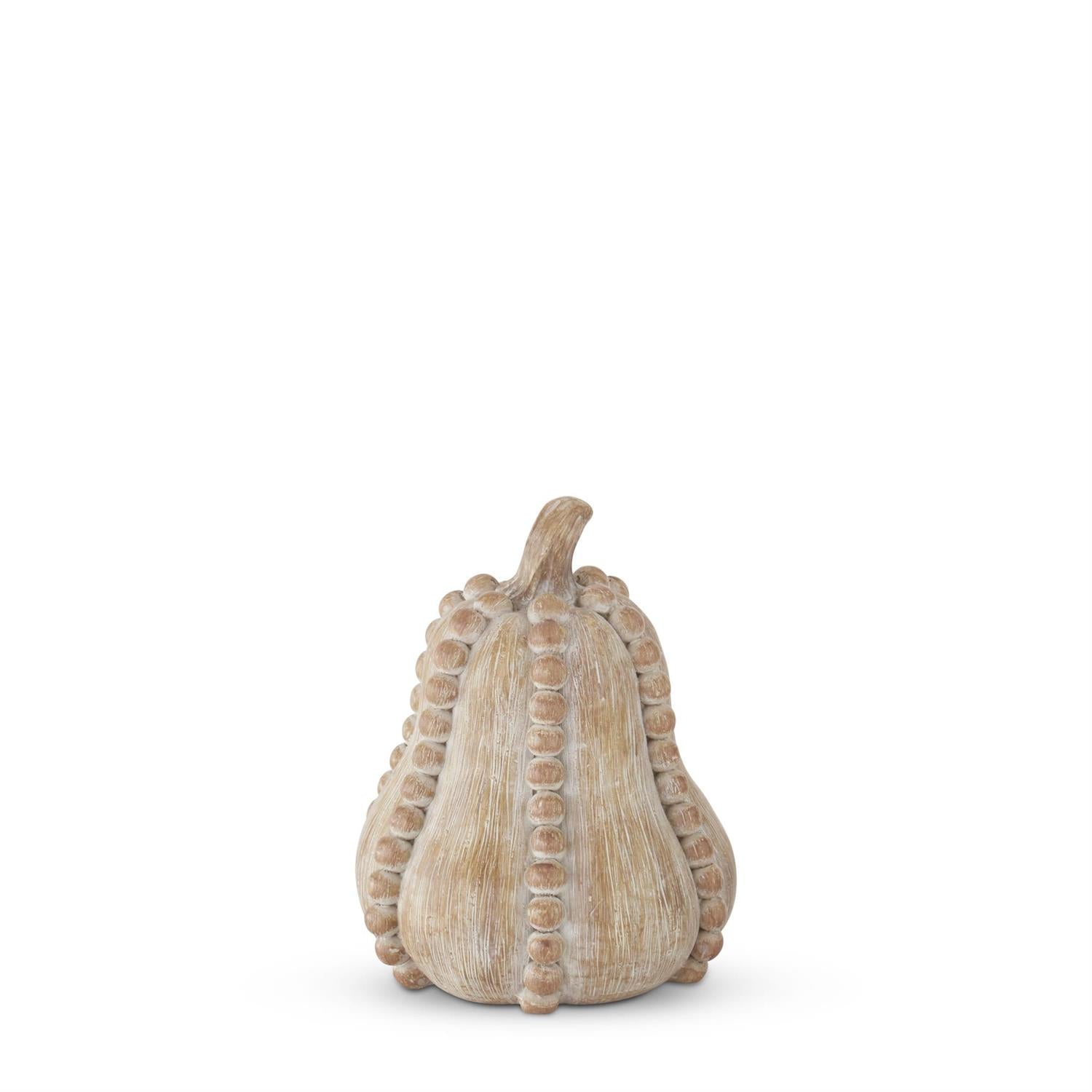 4.75 Inch Resin Faux Wood Bead Trim Gourd