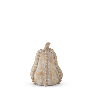 4.75 Inch Resin Faux Wood Bead Trim Gourd