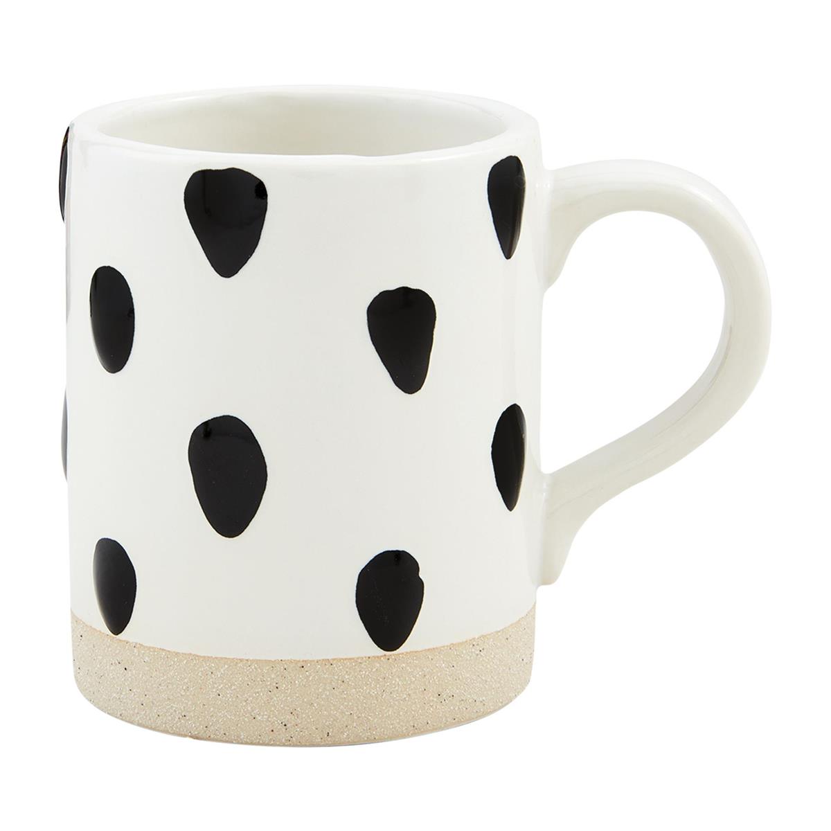 Black Dots Patterned Mug