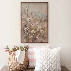 Brown And Tan Daisies: 5 x 8 x 1.5