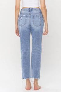 SUPER HIGH RISE RELAXED STRAIGHT JEANS