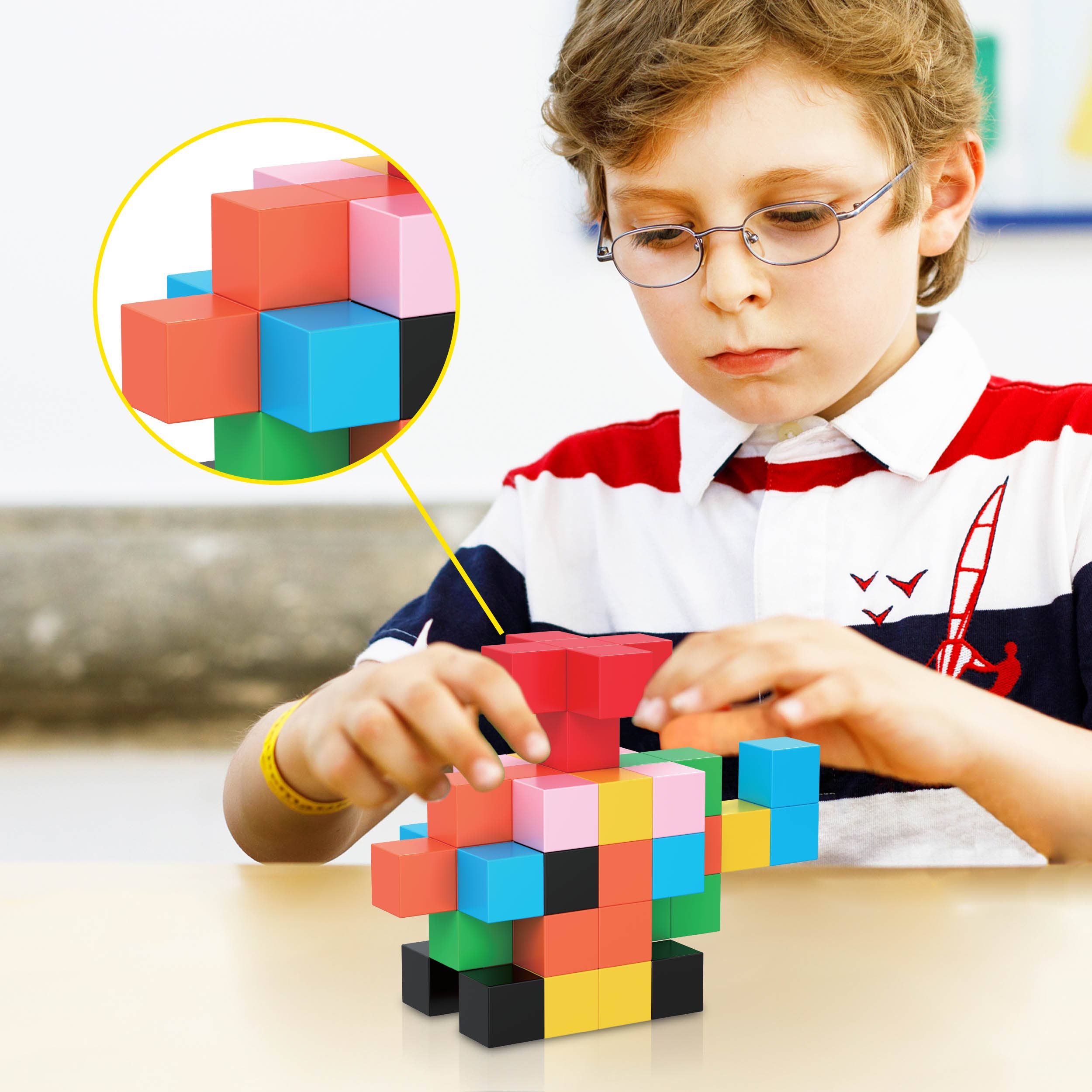 Magnet Cube Building Blocks 54 Pieces 1.2" Magnetic Cube Toy