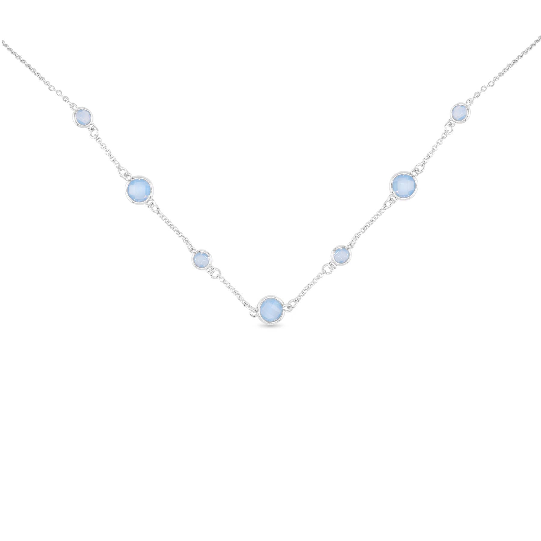 Faceted CZ Necklace | Ice Blu Collection: Pink / 18K Gold Dipped