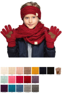 Indi Pink C.C Kids Knit Gloves