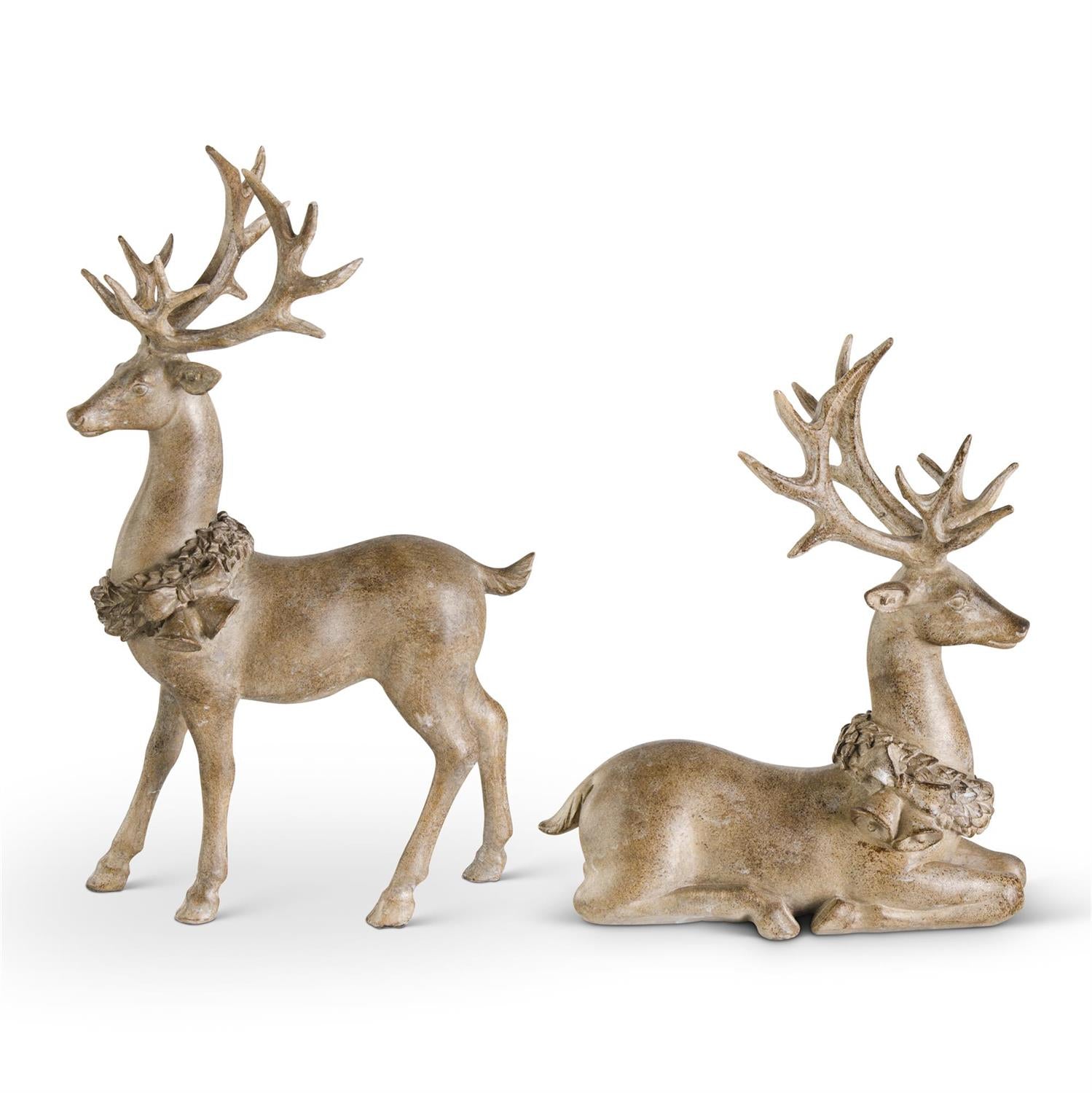 Resin Light Brown Deer w/Antique Finish