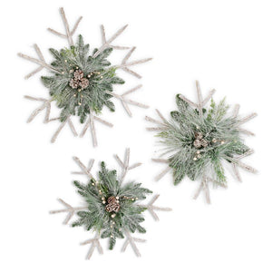 Whitewashed Twig Snowflakes