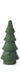 Carved Green Wood 4 Tier Christmas Tree