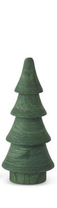 Carved Green Wood 4 Tier Christmas Tree