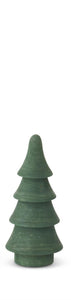 Carved Green Wood 4 Tier Christmas Tree