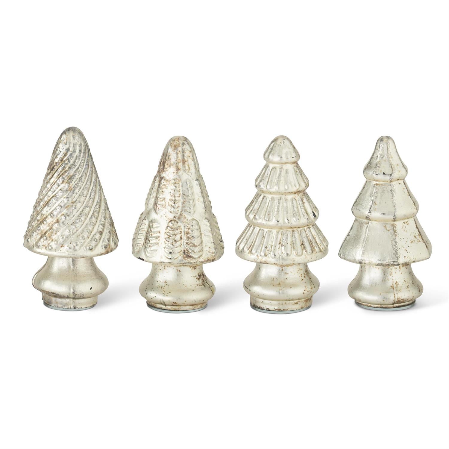 Mini Antique Gold Mercury Glass Christmas Tree