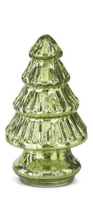 Mini Light Green Mercury Glass Christmas Tree