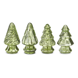 Mini Light Green Mercury Glass Christmas Tree