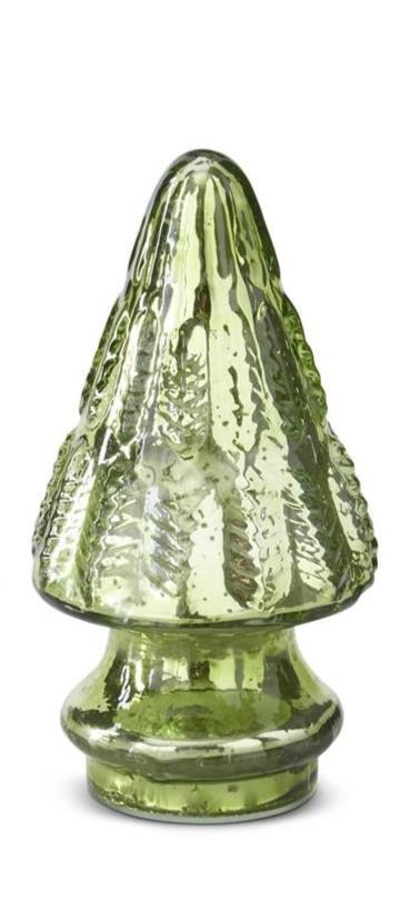 Mini Light Green Mercury Glass Christmas Tree