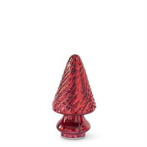 Mini Red Mercury Glass Christmas Tree