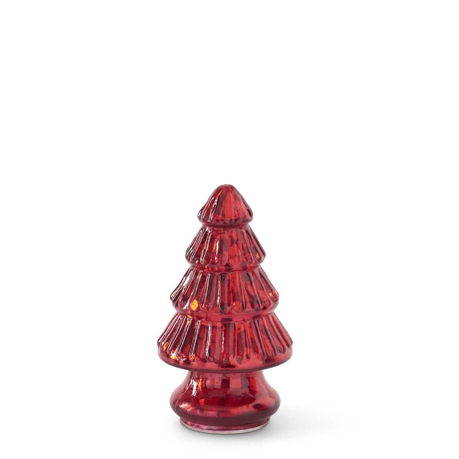 Mini Red Mercury Glass Christmas Tree