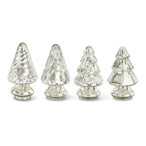 Mini Silver Mercury Glass Christmas Tree