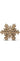 Mango Wood Snowflake Cutouts