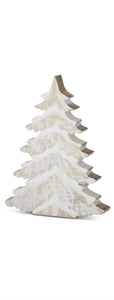 Whitewashed Mango Wood Christmas Tree