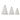 Whitewashed Mango Wood Christmas Tree