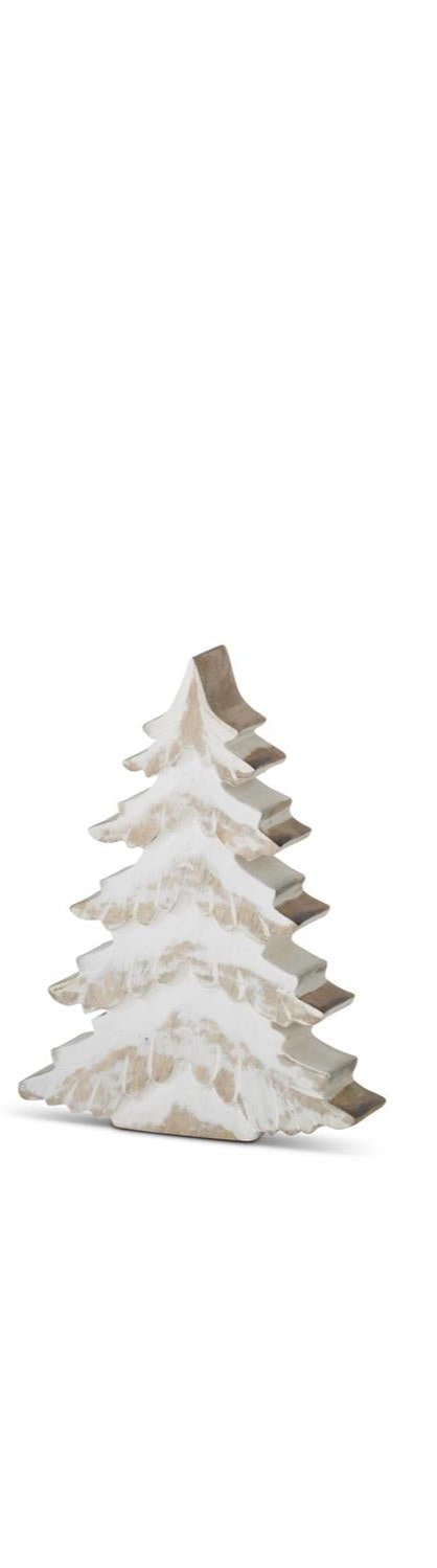 Whitewashed Mango Wood Christmas Tree