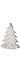 Whitewashed Mango Wood Christmas Tree