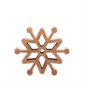 Wooden Snowflake w/White Edge