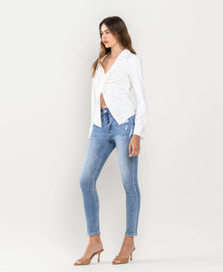 High Rise Ankle Skinny Jean by Lovervet by Vervet