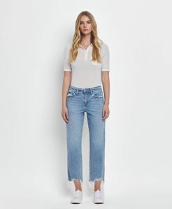 FONDLY HIGH RISE REGULAR STRAIGHT JEANS