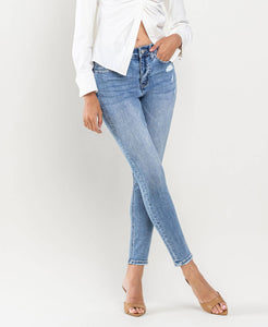 High Rise Ankle Skinny Jean by Lovervet by Vervet