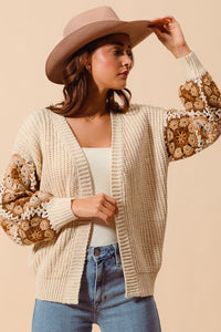 Floral Crochet Cardigan