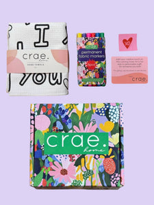 Mother's Day Coloring Gift Box: I'm Lucky To Love You: Single-Sided Hand Towel