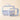 Clearly Chic Cosmetic Bag Set-Secret Garden Blue