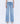 HIGH RISE LIGHT WASH TROUSER HEM WIDE JEANS