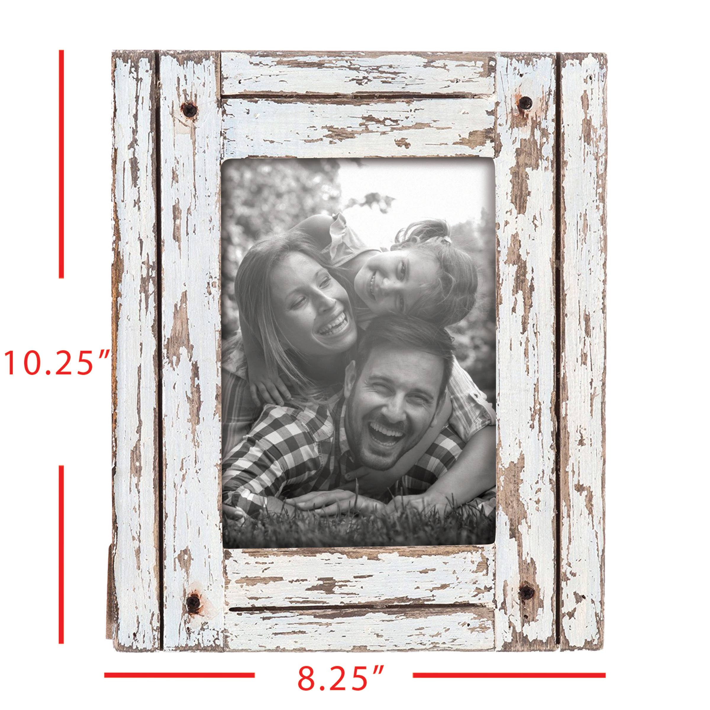 5X7 Heartland Photo Frame White