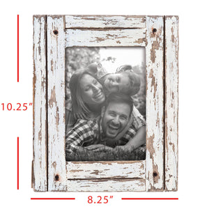 5X7 Heartland Photo Frame White