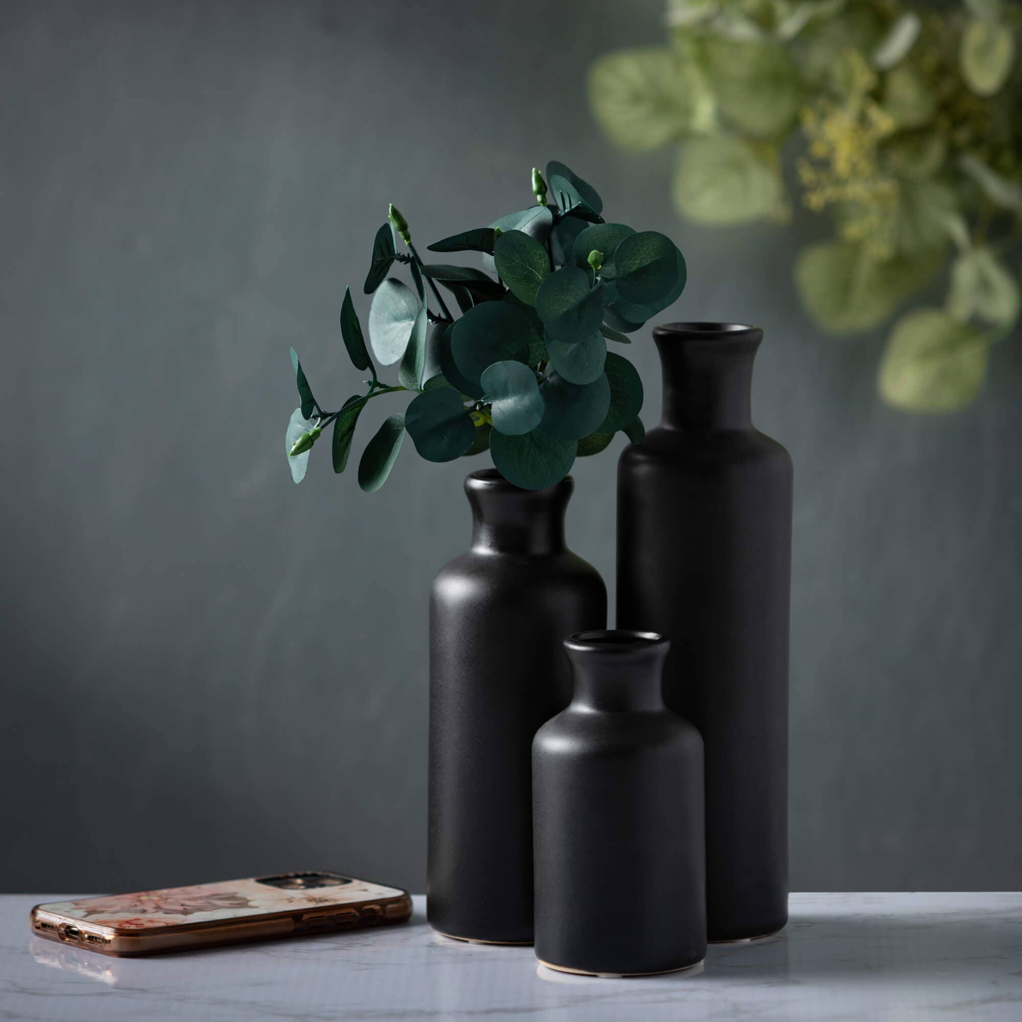 MATTE BLACK VASE