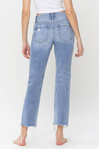 SUPER HIGH RISE RELAXED STRAIGHT JEANS